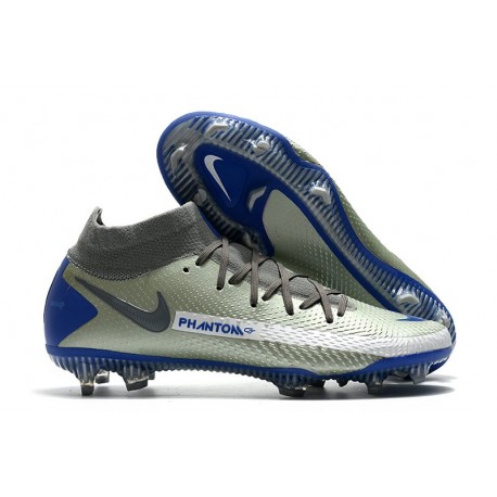New Nike Phantom GT Elite Dynamic Fit FG Grey Blue