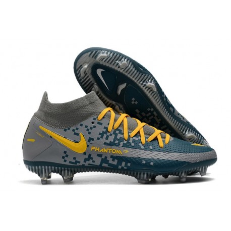 Nike Phantom Generative Texture Elite DF FG Navy Blue Yellow