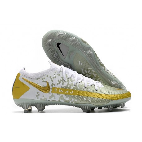 Nike Phantom GT Generative Texture Elite FG Gold White