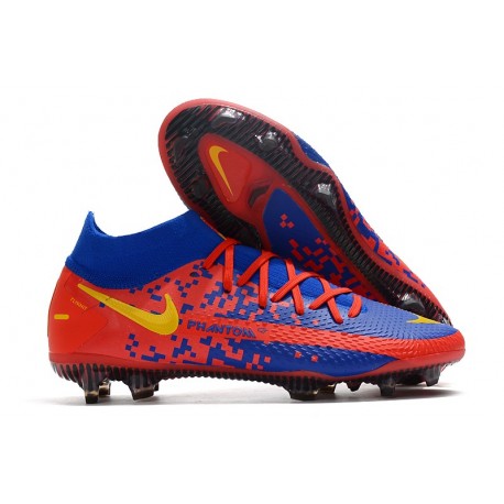 Nike Phantom Generative Texture Elite DF FG Red Blue Yellow