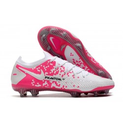 Nike Phantom GT Elite FG Soccer Boot White Pink
