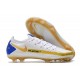 Nike Phantom GT Elite FG Soccer Boot White Gold Blue