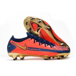 Nike Phantom GT Elite FG Soccer Boot Orange Blue Gold