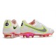 Nike Tiempo Legend 9 Elite FG Soccer Cleats White Black Bright Crimson Pink Blast