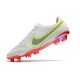 Nike Tiempo Legend 9 Elite FG Soccer Cleats White Black Bright Crimson Pink Blast