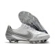 Nike Tiempo Legend 9 Elite FG Soccer Cleats White Grey
