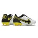 Nike Tiempo Legend 9 Elite FG Soccer Cleats White Dark Smoke Grey Black Yellow Strike