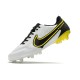 Nike Tiempo Legend 9 Elite FG Soccer Cleats White Dark Smoke Grey Black Yellow Strike