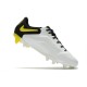 Nike Tiempo Legend 9 Elite FG Soccer Cleats White Dark Smoke Grey Black Yellow Strike