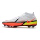 Nike Phantom GT II Elite DF FG Cleats White Bright Crimson Volt