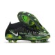 Nike Phantom GT II Elite DF FG Cleats Shockwave - Black Metallic Platinum Green Strike