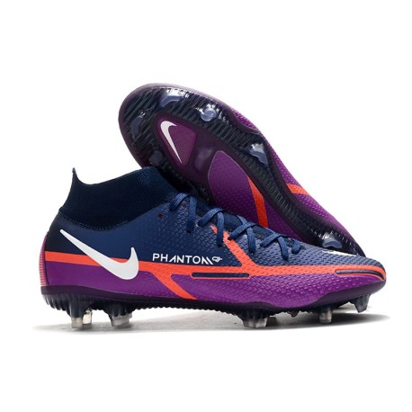 Nike Phantom GT II Elite DF FG Cleats College Navy White Vivid Purple