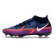 Nike Phantom GT II Elite DF FG Cleats College Navy White Vivid Purple