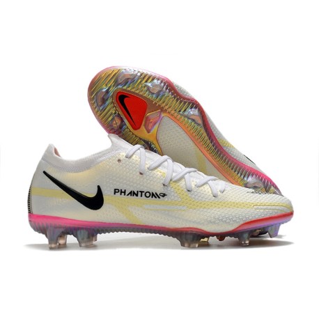 Nike Phantom GT2 Elite FG Boot White Black Bright Crimson Pink Blast