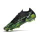 Nike Phantom GT2 Elite FG Boot Shockwave - Black Metallic Platinum Green Strike