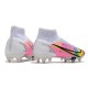 Nike Mercurial Superfly VIII Elite SG Pro Dragonfly - White Metallic Silver Dark Raisin LIMITED EDITION