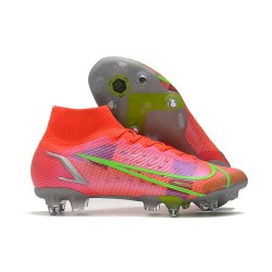 Nike Mercurial Superfly VIII Elite SG Pro Bright Crimson Metallic Silver
