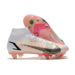 Nike Mercurial Superfly VIII Elite SG Pro White Black Bright Crimson Pink Blast
