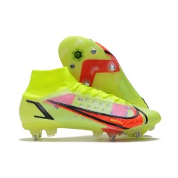 Nike Mercurial Superfly VIII Elite SG Pro Volt Bright Crimson Black
