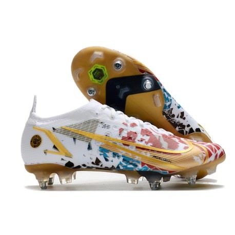 Nike Mercurial Vapor XIV Elite SG-Pro White Red Gold
