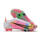 Nike Mercurial Vapor 14 Elite AG PRO Dragonfly - White Metallic Silver Dark Raisin