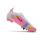 Nike Mercurial Vapor 14 Elite AG PRO Dragonfly - White Metallic Silver Dark Raisin