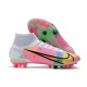 Nike Mercurial Superfly VIII Elite AG PRO Dragonfly - White Metallic Silver Dark Raisin