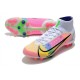 Nike Mercurial Superfly VIII Elite AG PRO Dragonfly - White Metallic Silver Dark Raisin