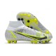 Nike Mercurial Superfly VIII Elite AG PRO White Black Metallic Silver Volt