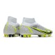 Nike Mercurial Superfly VIII Elite AG PRO White Black Metallic Silver Volt