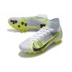 Nike Mercurial Superfly VIII Elite AG PRO White Black Metallic Silver Volt