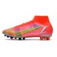 Nike Mercurial Superfly VIII Elite AG PRO Bright Crimson Metallic Silver