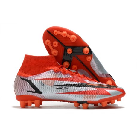 Nike Mercurial Superfly VIII Elite AG PRO Chile Red Black White Total Orange