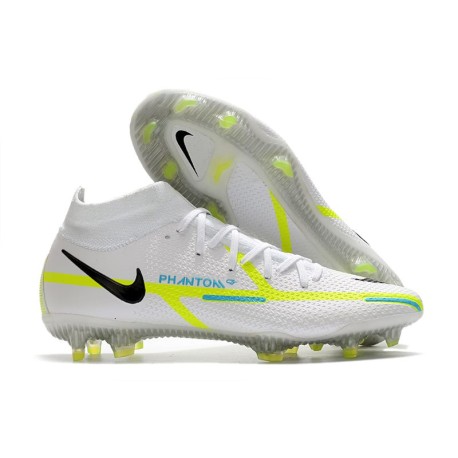 Nike Phantom GT II Elite DF FG Cleats White Black Blue Volt