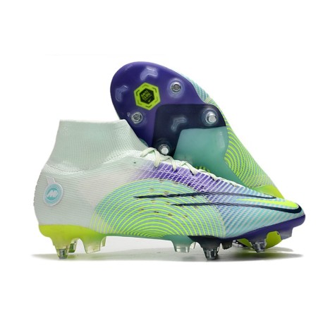 Nike Mercurial Superfly VIII Elite SG Pro Dream Speed 5 - Barely Green Volt Electro Purple