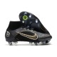 Nike Mercurial Superfly VIII Elite SG Pro Shadow - Black Gold Silver