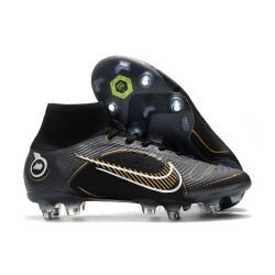 Nike Mercurial Superfly VIII Elite SG Pro Shadow - Black Gold Silver