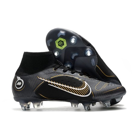 Nike Mercurial Superfly VIII Elite SG Pro Shadow - Black Gold Silver