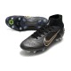Nike Mercurial Superfly VIII Elite SG Pro Shadow - Black Gold Silver