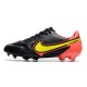 Nike Tiempo Legend 9 Elite FG Soccer Cleats Black Yellow Red