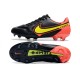 Nike Tiempo Legend 9 Elite FG Soccer Cleats Black Yellow Red