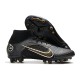 Nike Mercurial Superfly VIII Elite AG PRO Shadow - Black Metallic Gold Metallic Silver