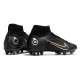Nike Mercurial Superfly VIII Elite AG PRO Shadow - Black Metallic Gold Metallic Silver