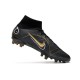 Nike Mercurial Superfly VIII Elite AG PRO Shadow - Black Metallic Gold Metallic Silver