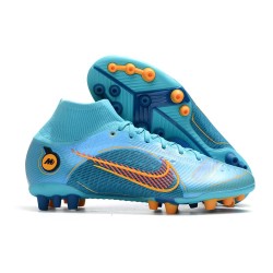 Nike Mercurial Superfly VIII Elite AG PRO Blueprint - Chlorine Blue Laser Orange Marina