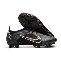 Nike Mercurial Vapor 14 Elite AG Shadow - Black Metallic Gold Metallic Silver