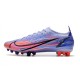 Nike Mercurial Vapor 14 Elite AG Mbappe Light Thistle Metallic Silver