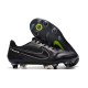 Nike Tiempo Legend 9 Elite SG Pro Black Dark Smoke Grey Summit White