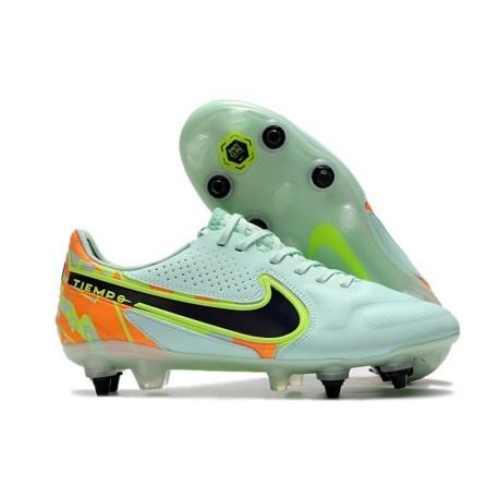 Nike Tiempo Legend 9 Elite SG Pro Barely Green Blackened Blue Orange