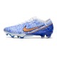 Nike Air Zoom Mercurial Vapor 15 Elite FG Firm Ground White Blue Gold